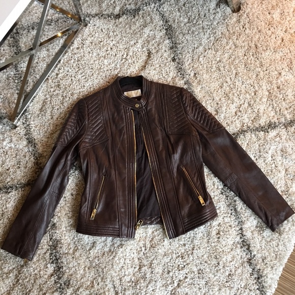 Michael Kors Quilted Leather Jacket - Picture 4 of 5